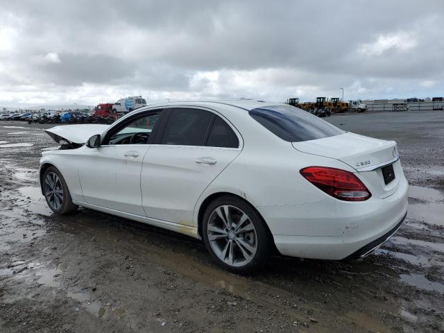 55SWF4JBXGU149932 - 2016 MERCEDES-BENZ C 300 WHITE photo 2