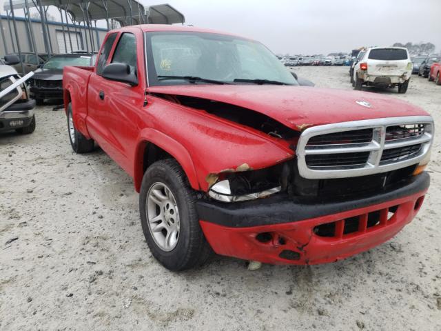 1D7GL32KX4S686697 - 2004 DODGE DAKOTA SPORT RED photo 1