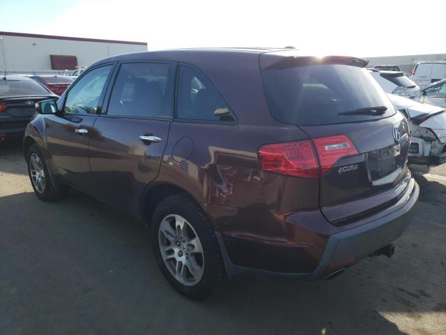 2HNYD28277H507003 - 2007 ACURA MDX BROWN photo 2