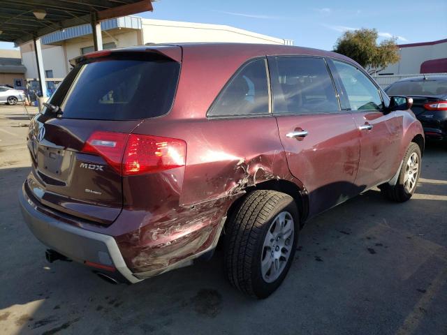 2HNYD28277H507003 - 2007 ACURA MDX BROWN photo 3