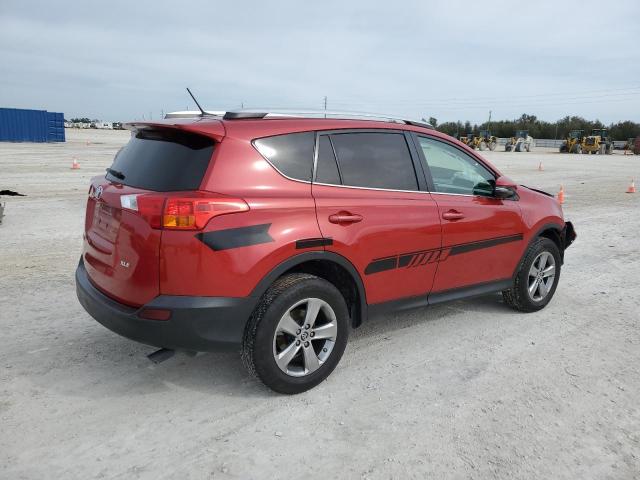 2T3WFREV7FW146062 - 2015 TOYOTA RAV4 XLE RED photo 3