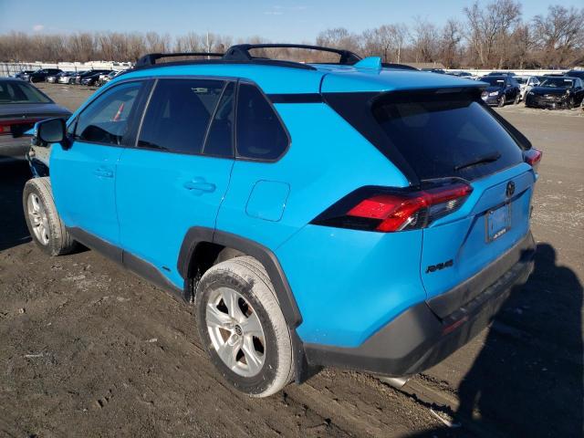 4T3RWRFV3MU035808 - 2021 TOYOTA RAV4 XLE BLUE photo 2