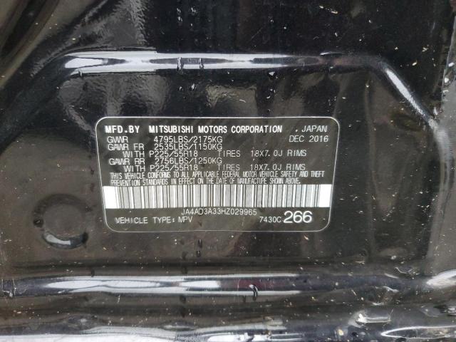 JA4AD3A33HZ029965 - 2017 MITSUBISHI OUTLANDER SE Qara foto 13