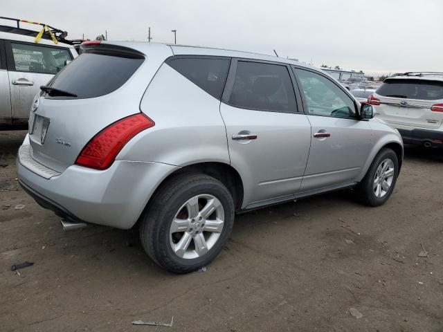 JN8AZ08W56W504802 - 2006 NISSAN MURANO SL SILVER photo 3