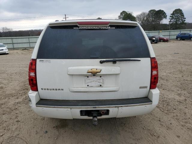 1GNUKKE33AR129011 - 2010 CHEVROLET SUBURBAN K1500 LTZ WHITE photo 6