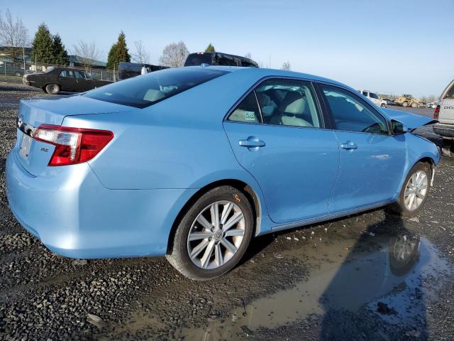 4T4BF1FK3CR229759 - 2012 TOYOTA CAMRY XLE BASE BLUE photo 3