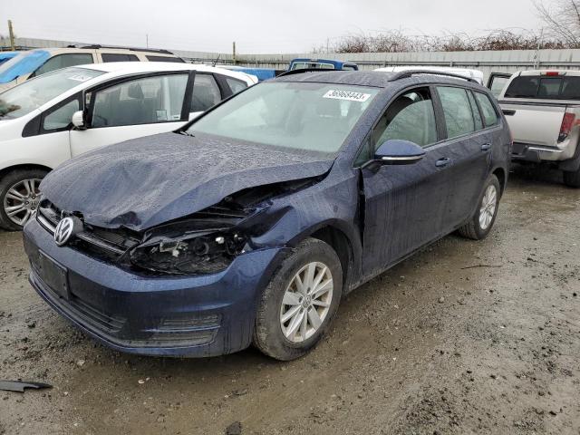 3VWC17AU2FM510132 - 2015 VOLKSWAGEN GOLF SPORT S BLUE photo 1