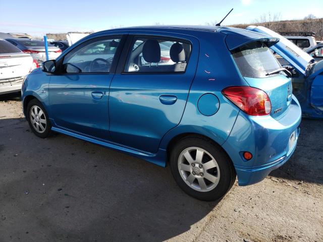 ML32A4HJ1FH009992 - 2015 MITSUBISHI MIRAGE ES BLUE photo 2