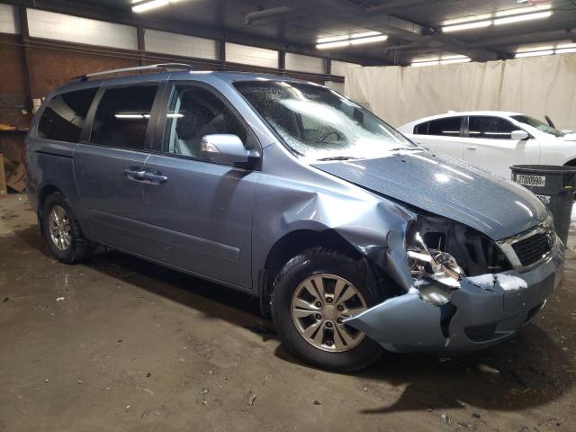 KNDMG4C71C6467510 - 2012 KIA SEDONA LX BLUE photo 4