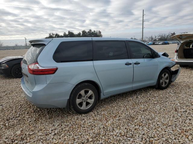 5TDZZ3DC7HS896017 - 2017 TOYOTA SIENNA BLUE photo 3