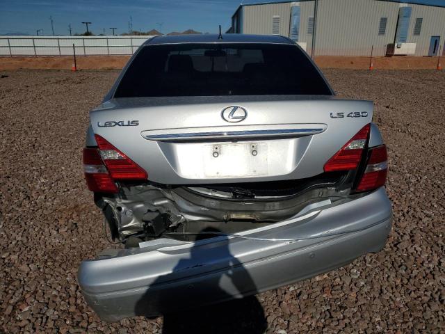 JTHBN36F765035569 - 2006 LEXUS LS 430 SILVER photo 6