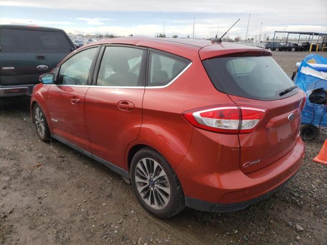 1FADP5DU9JL103690 - 2018 FORD C-MAX TITANIUM ORANGE photo 2