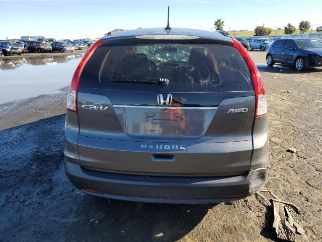 2HKRM4H77DH640106 - 2013 HONDA CR-V EXL GRAY photo 6