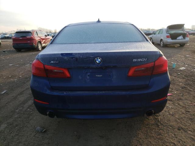 WBAJR7C00LCE19418 - 2020 BMW 530 XI BLUE photo 6