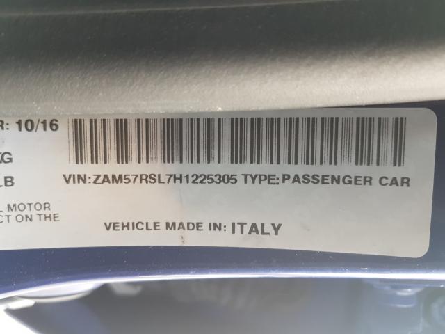 ZAM57RSL7H1225305 - 2017 MASERATI GHIBLI S  photo 10