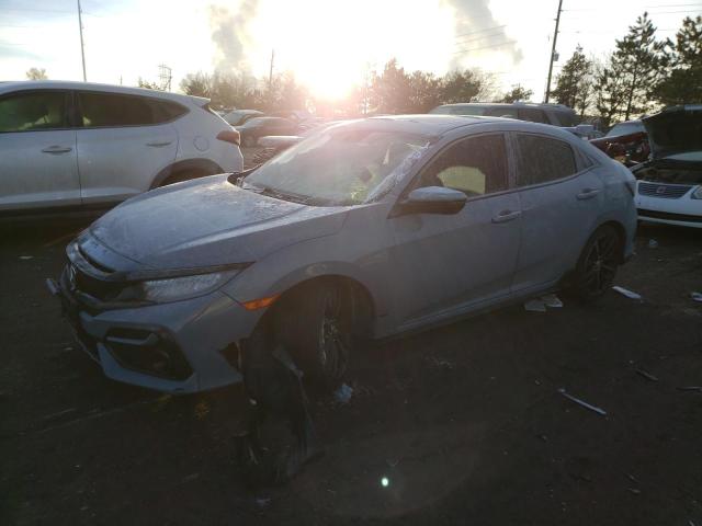 SHHFK7H98LU209927 - 2020 HONDA CIVIC SPORT TOURING GRAY photo 1