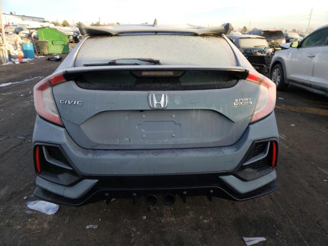 SHHFK7H98LU209927 - 2020 HONDA CIVIC SPORT TOURING GRAY photo 6