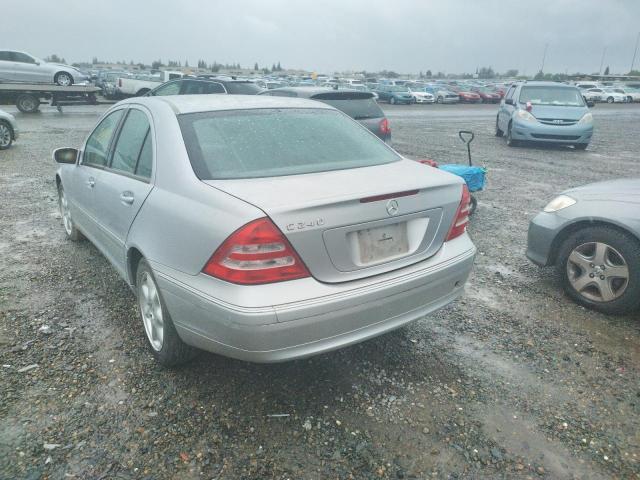 WDBRF61J12F142095 - 2002 MERCEDES-BENZ C 240 SILVER photo 3