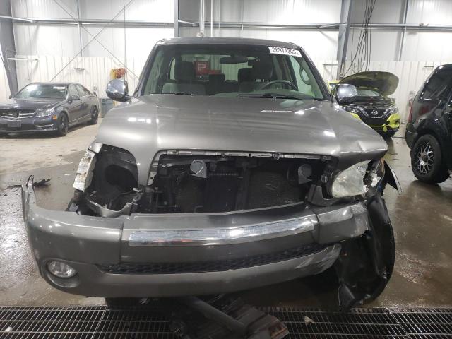 5TBDT44136S533851 - 2006 TOYOTA TUNDRA DOUBLE CAB SR5 GRAY photo 5