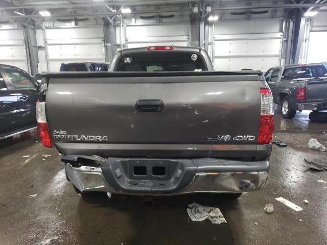 5TBDT44136S533851 - 2006 TOYOTA TUNDRA DOUBLE CAB SR5 GRAY photo 6