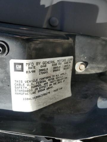 1G8AL55B86Z195279 - 2006 SATURN ION LEVEL 3 BLACK photo 13