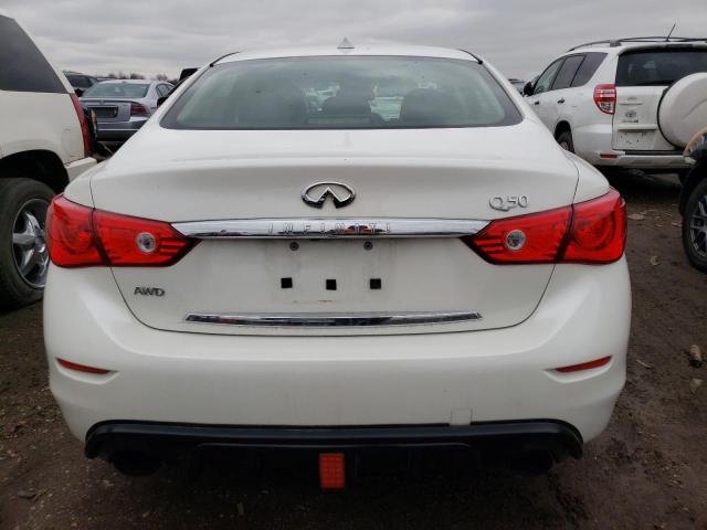 JN1EV7AR8GM342542 - 2016 INFINITI Q50 PREMIUM WHITE photo 6