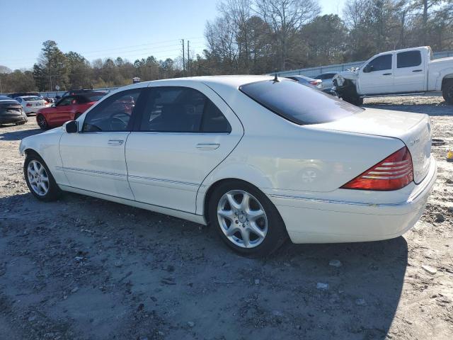 WDBNG83J63A381810 - 2003 MERCEDES-BENZ S 430 4MATIC WHITE photo 2