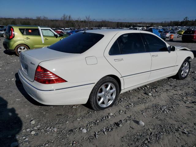 WDBNG83J63A381810 - 2003 MERCEDES-BENZ S 430 4MATIC WHITE photo 3