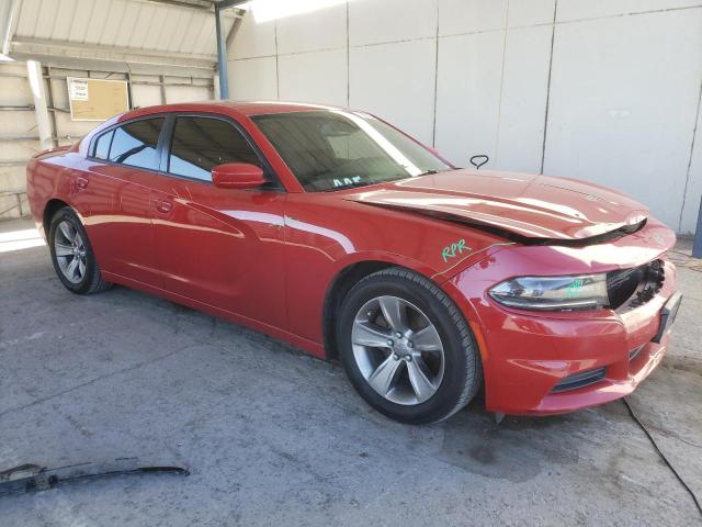 2C3CDXBG8FH900268 - 2015 DODGE CHARGER SE RED photo 4