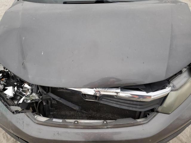 2HGFB2F98CH515786 - 2012 HONDA CIVIC EXL Մոխրագույն լուսանկար 11