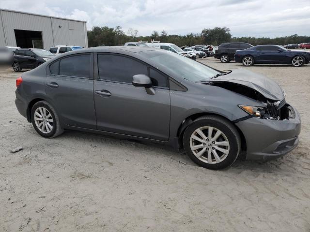 2HGFB2F98CH515786 - 2012 HONDA CIVIC EXL GRAY photo 4