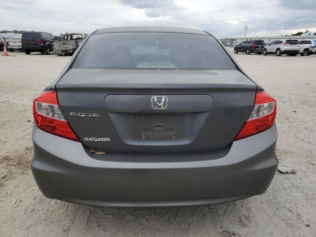 2HGFB2F98CH515786 - 2012 HONDA CIVIC EXL Մոխրագույն լուսանկար 6
