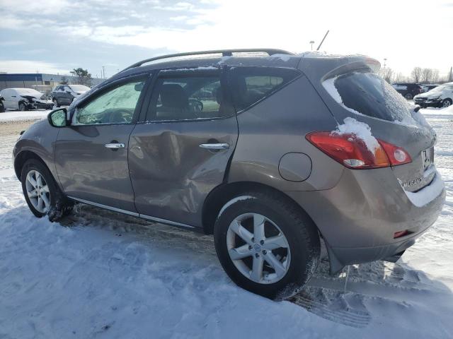 JN8AZ18W09W156725 - 2009 NISSAN MURANO S BROWN photo 2