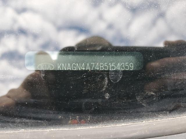 KNAGN4A74B5154359 - 2011 KIA OPTIMA EX BLACK photo 13