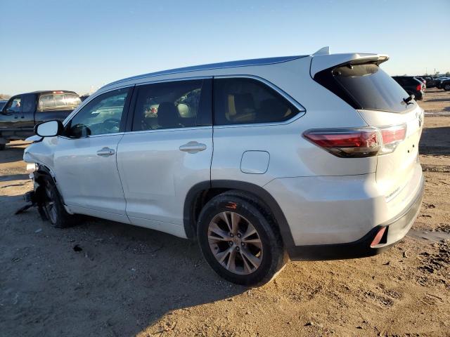 5TDKKRFH8FS078004 - 2015 TOYOTA HIGHLANDER XLE WHITE photo 2