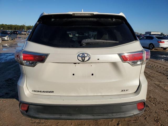 5TDKKRFH8FS078004 - 2015 TOYOTA HIGHLANDER XLE WHITE photo 6