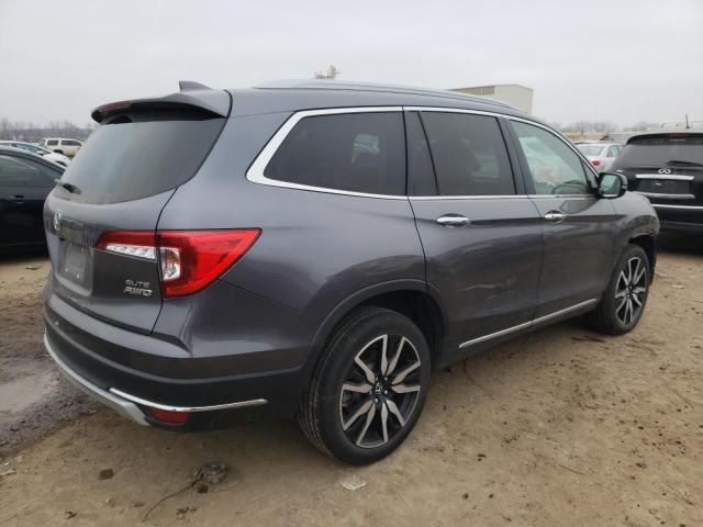 5FNYF6H08LB041166 - 2020 HONDA PILOT ELITE GRAY photo 3