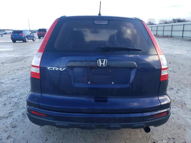 5J6RE3H39AL013512 - 2010 HONDA CR-V LX BLUE photo 6