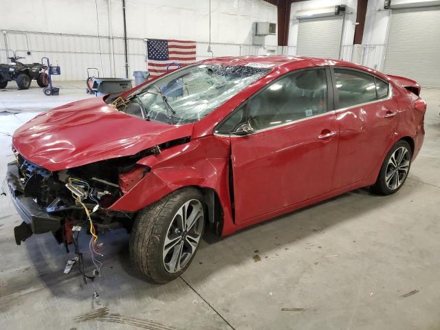 KNAFX4A83G5527610 - 2016 KIA FORTE EX RED photo 1