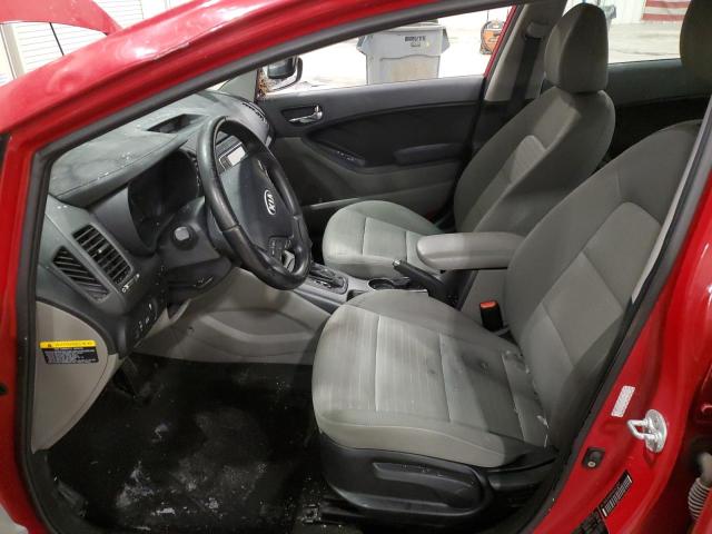 KNAFX4A83G5527610 - 2016 KIA FORTE EX RED photo 7