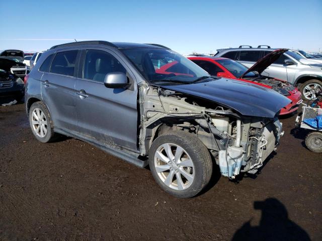 4A4AR4AU6EE028553 - 2014 MITSUBISHI OUTLANDER SE GRAY photo 4