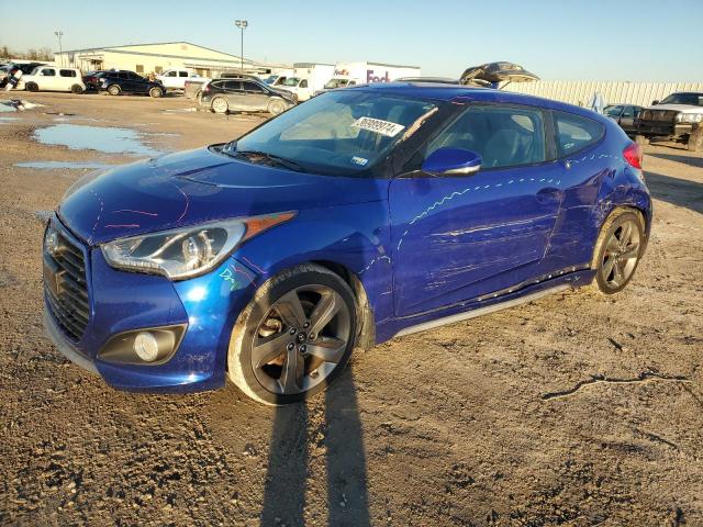 KMHTC6AE8DU173048 - 2013 HYUNDAI VELOSTER TURBO BLUE photo 1