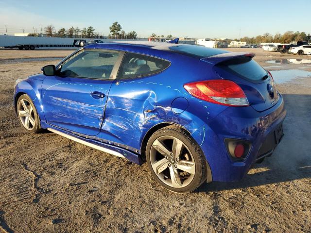 KMHTC6AE8DU173048 - 2013 HYUNDAI VELOSTER TURBO BLUE photo 2