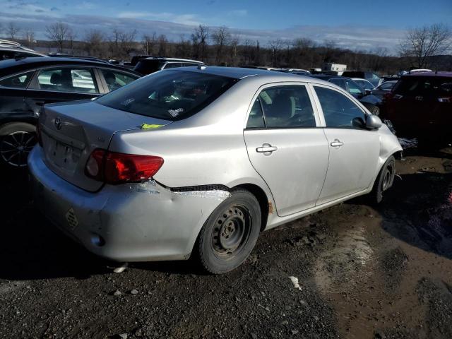 1NXBU40E69Z140748 - 2009 TOYOTA COROLLA BASE SILVER photo 3