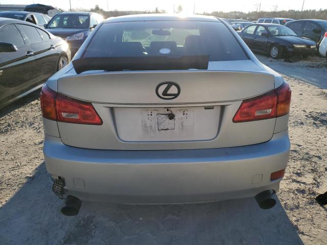 JTHCK262265005688 - 2006 LEXUS IS 250 SILVER photo 6