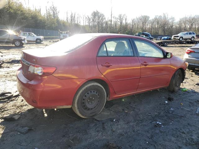 2T1BU4EE2CC819904 - 2012 TOYOTA COROLLA BASE RED photo 3