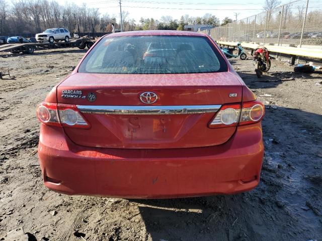 2T1BU4EE2CC819904 - 2012 TOYOTA COROLLA BASE RED photo 6