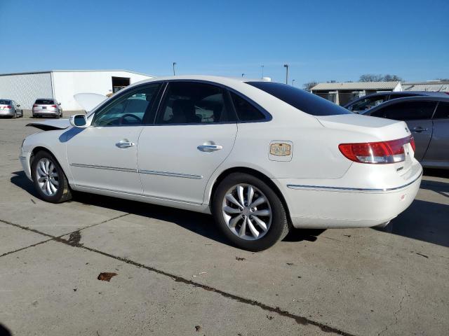 KMHFC46F58A310344 - 2008 HYUNDAI AZERA SE WHITE photo 2