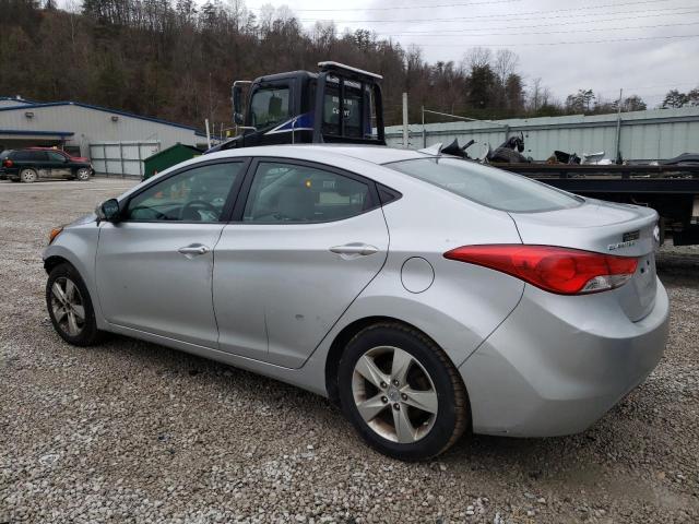 5NPDH4AE9CH097928 - 2012 HYUNDAI ELANTRA GLS SILVER photo 2