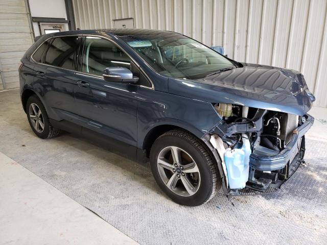 2FMPK4J95KBC71887 - 2019 FORD EDGE SEL BLUE photo 4